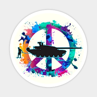 van King - Sk8 against the War - Peace Color - No Tag Magnet